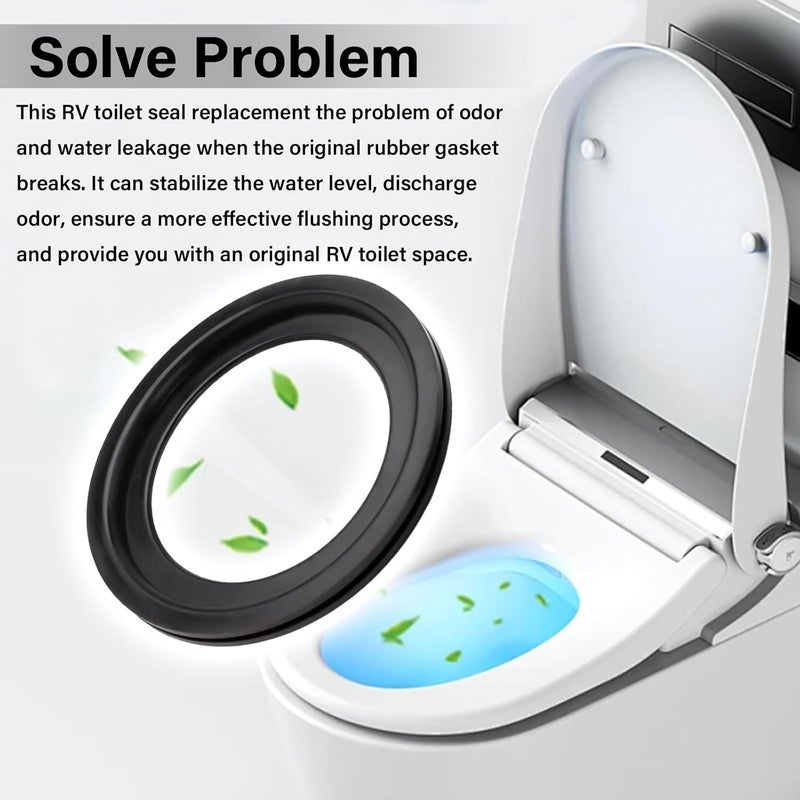 NIULPFZTK 2 Pcs 385311658 Flush Ball Seal Kit, RV Toilet Seal for Dometic 300, 310, 320, Solve The Problems of Water Leakage and Unpleasant Odors - Image 3